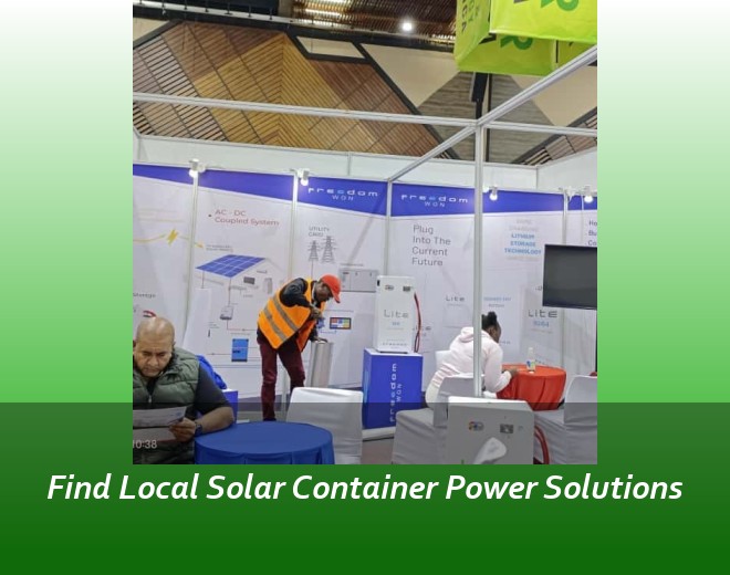 Find Local Solar Container Power Solutions